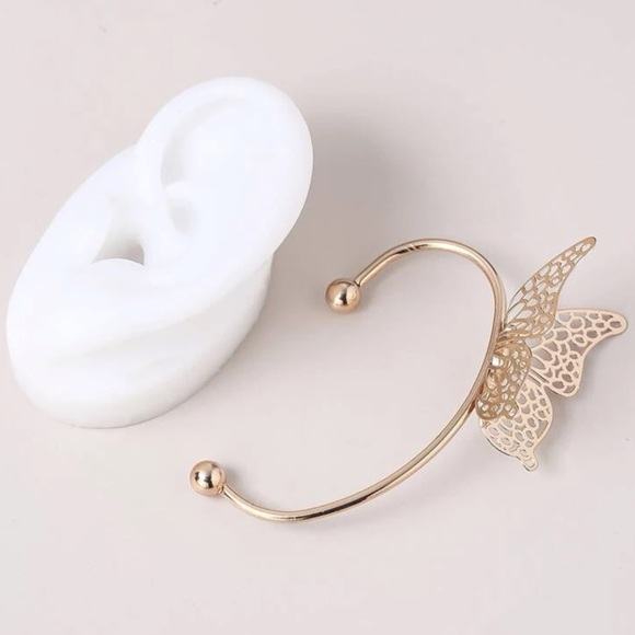 💥3for$28 New Gold Plated Hollowed Out Butterfly Ear Cuff | Boho Ear Climber - Picture 4 of 16